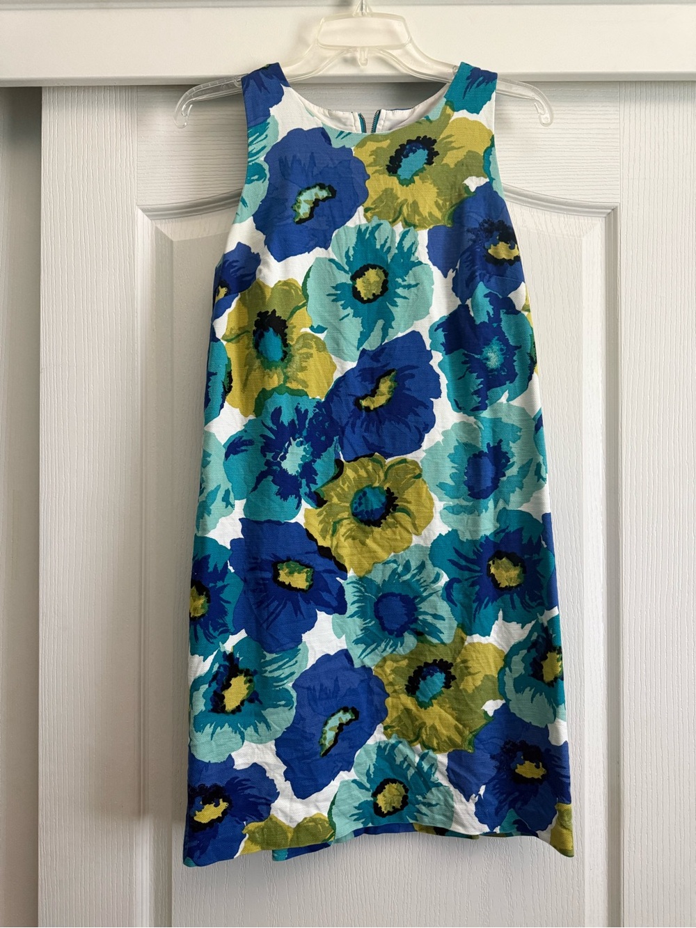 LOFT Women's floral print sleeveless knee-length shift dress